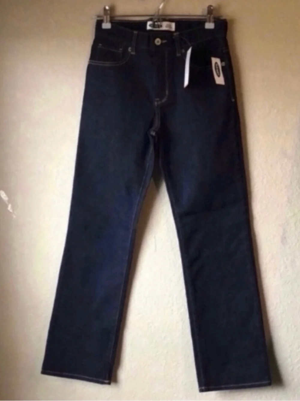 New Old Navy Jeans Boys Dark Wash Athletic Straight Leg Denim Blue Jeans Size 12